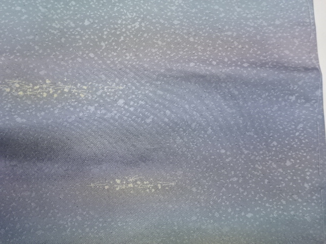  作家物　引箔変わり色紙散らしに抽象模様織出し名古屋帯